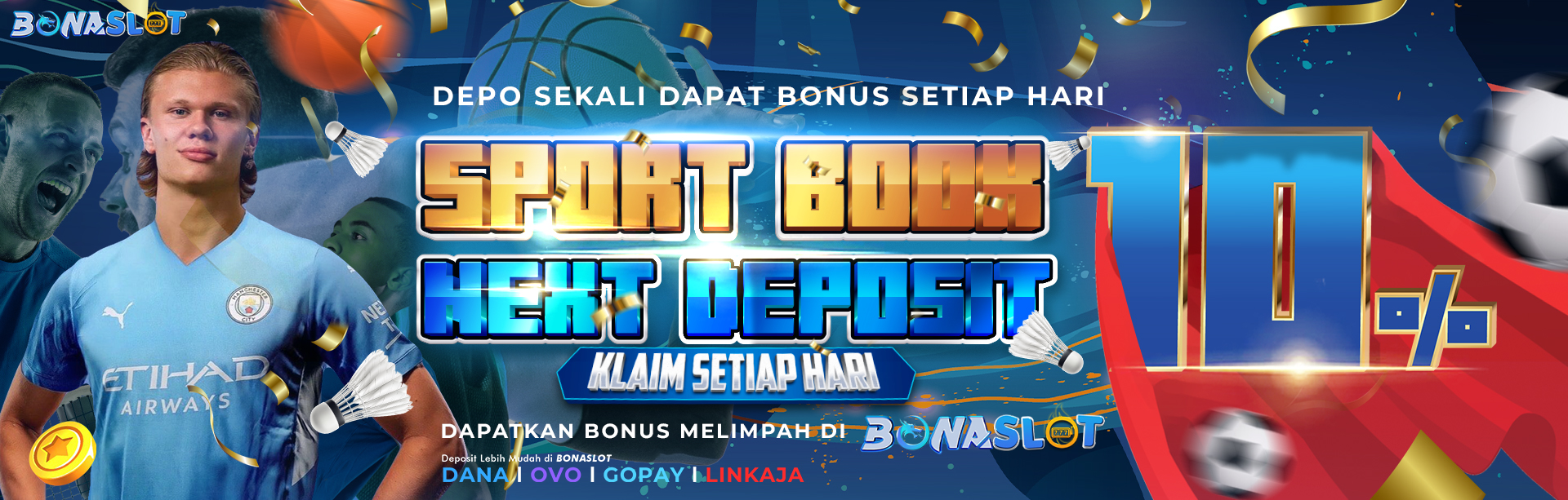 BONUS NEXT DEPOSIT SPORTBOOK 10%