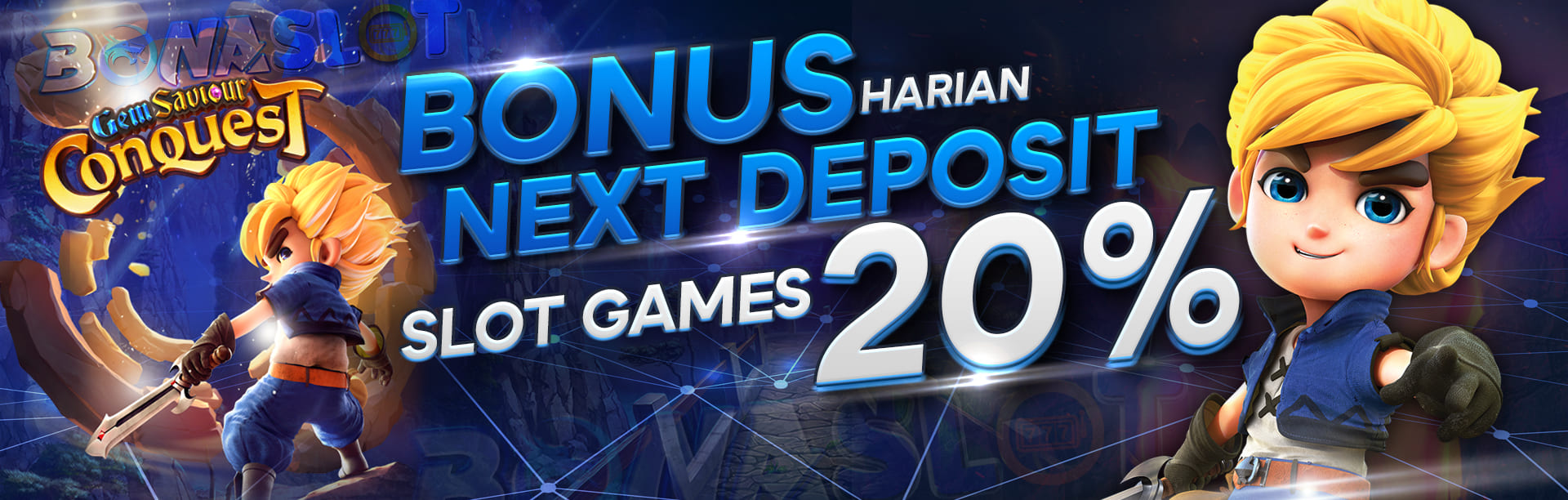 Bonus Next Deposit Slot 20%