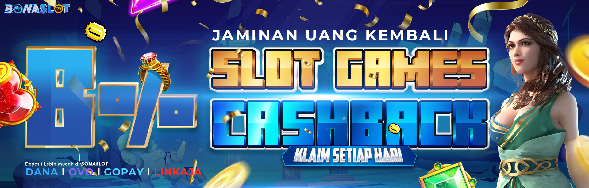 BONUS CASHBACK SLOT GAMES HARIAN 8%