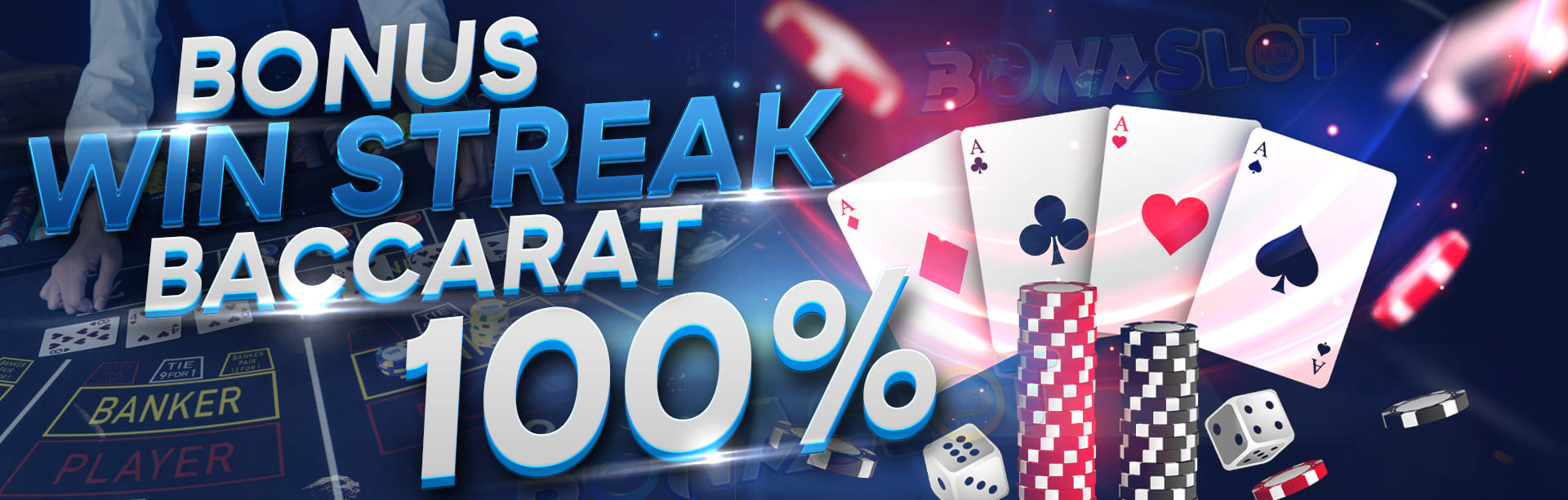 Bonus Win Strak Baccarat 100%