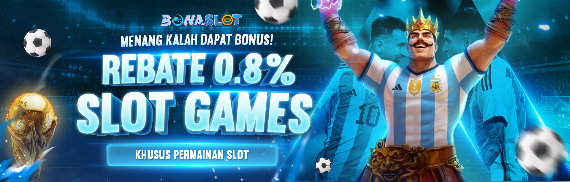 BONUS ROLLINGAN SLOT 0,8% HARIAN