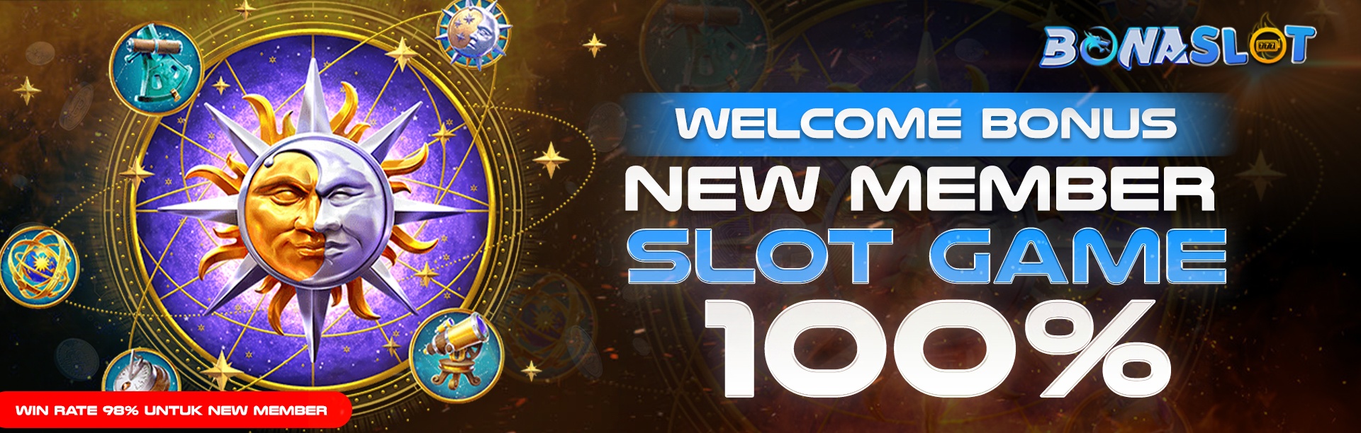 WELCOME BONUS 100% SLOT GAMES