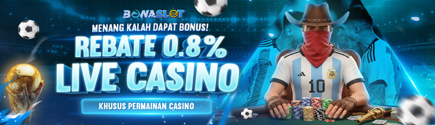 BONUS ROLLINGAN LIVE CASINO UP TO 0,8%